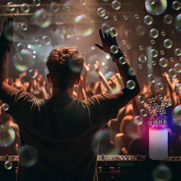 Multi-Color Flashing LED Bubble Jet Machine