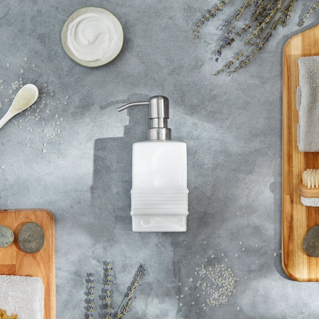 Stonewear Soap Dispenser – White