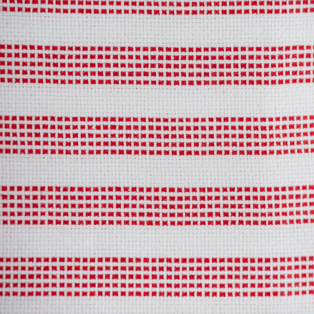 RSVP Woven Dobby Kitchen Towel – 18" x 28" – Red