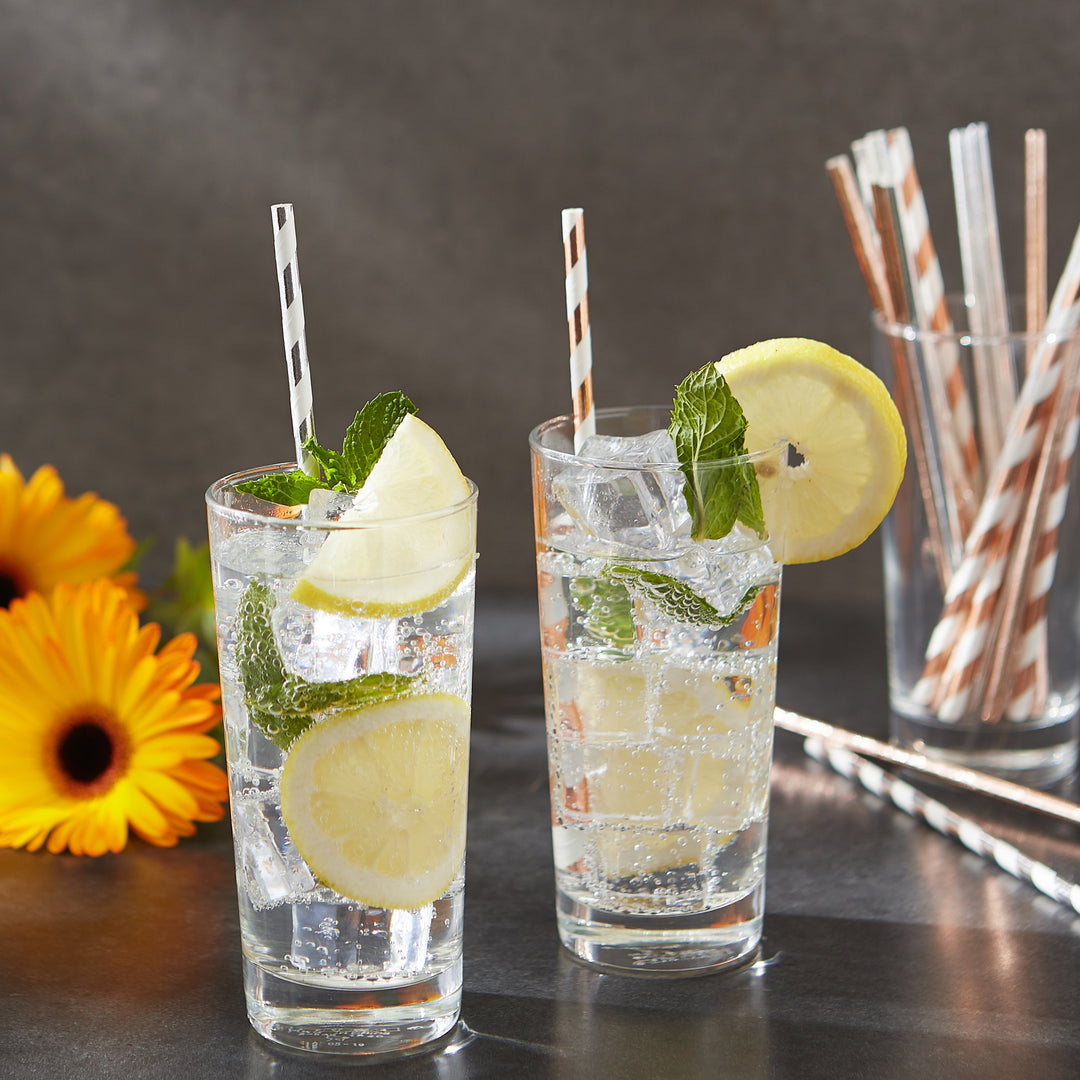 Paper Drinking Straws – Metallic – 100ct