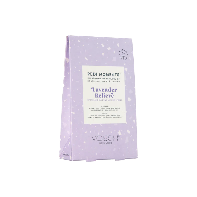 Voesh Pedi Moments Revitalizing At-Home Pedicure Kit – Lavender Relieve