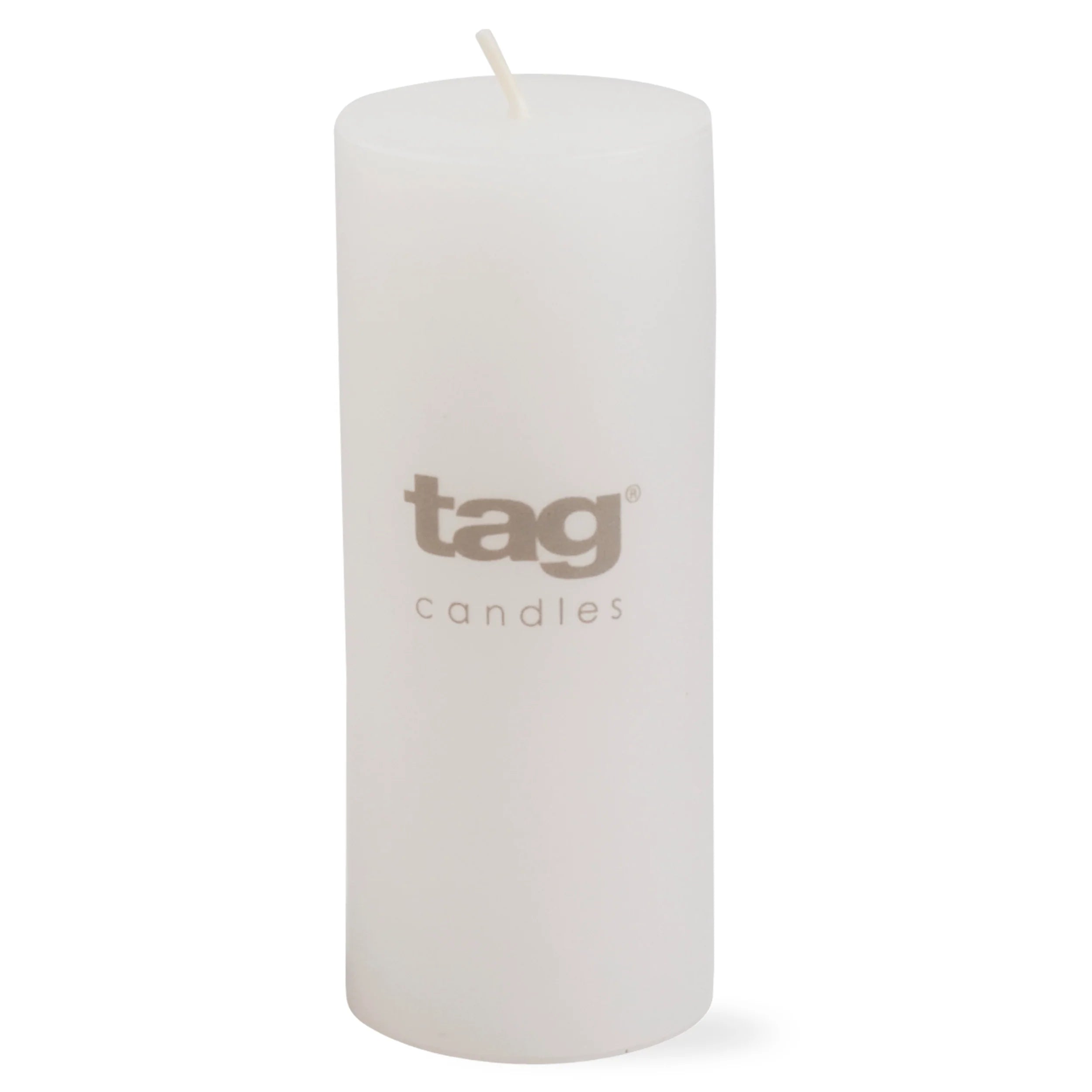 Tag Pillar Candle – 2x5 – White