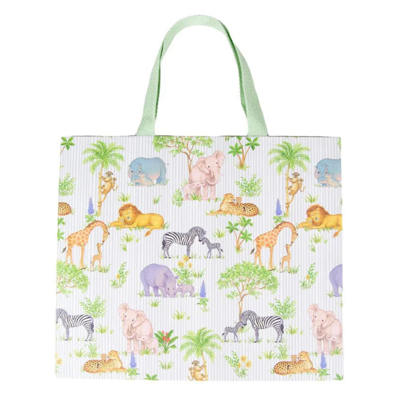 Caspari Safari Baby Large Gift Bag