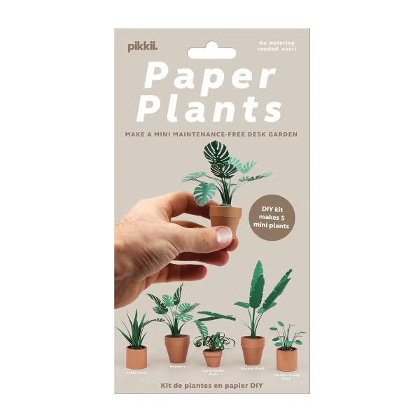 Pikkii Origami Craft Kit – Paper Plants – Set of 5
