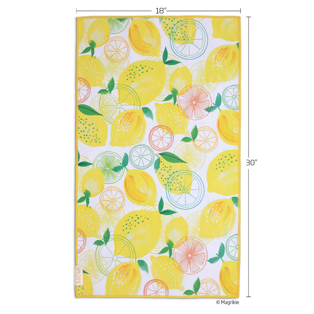 Werkshoppe Microfiber Double Sided Kitchen Towel – Lemon Plaid