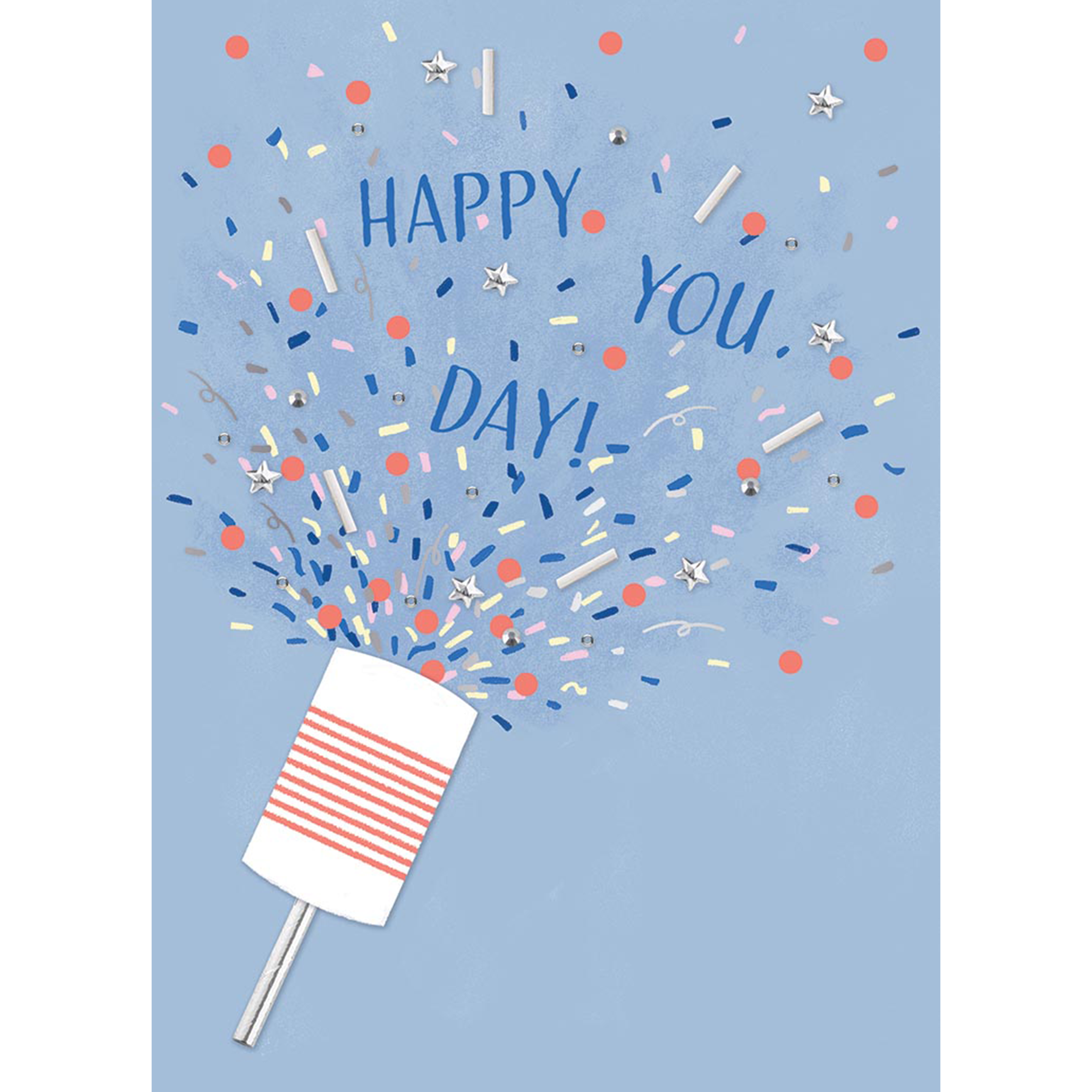 Design Design Handcrafted Birthday Card – Birthday Popper – 1 Card & 1 Envelope