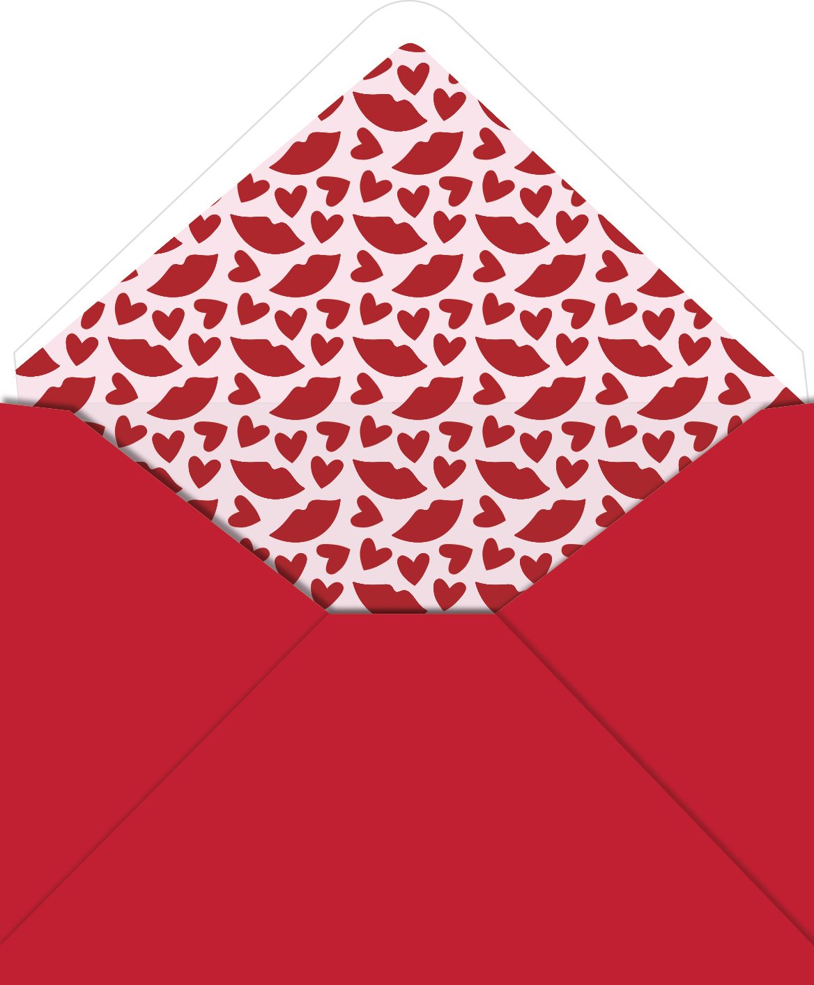 Design Design Handcrafted Valentines Card – AMuah! Lips Greeting – 1 Card & 1 Envelope