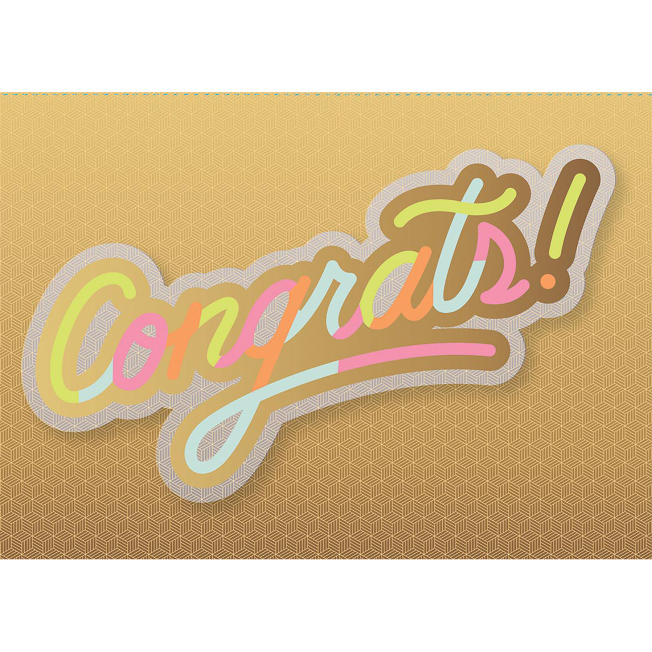 Design Design Handcrafted Card – Congrats – 1 Card & 1 Envelope