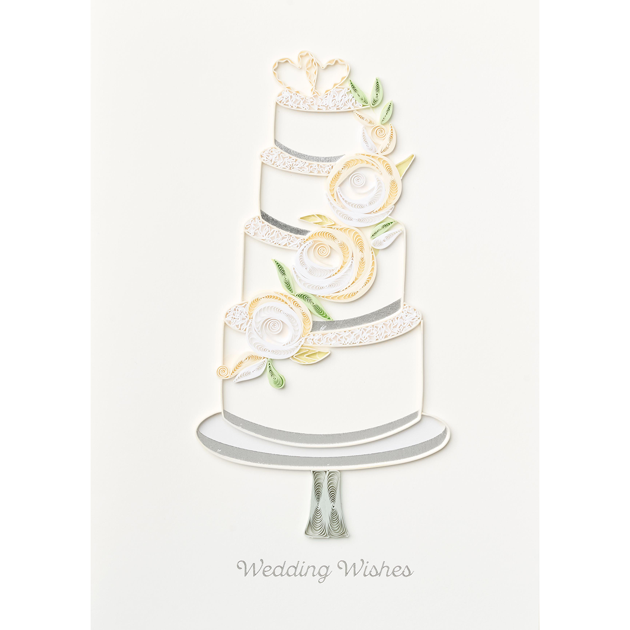 Design Design Handcrafted Elegant Wedding Wishes Card – 1 Card & 1 Envelope