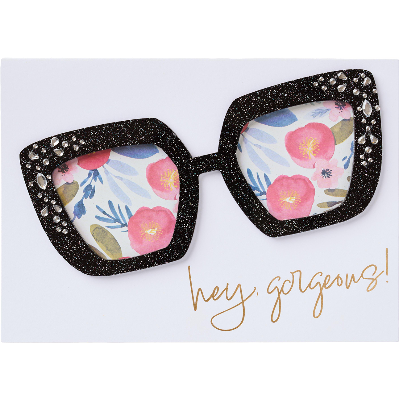 Design Design Handcrafted Friendship Card – Sunglasses – 1 Card & 1 Envelope