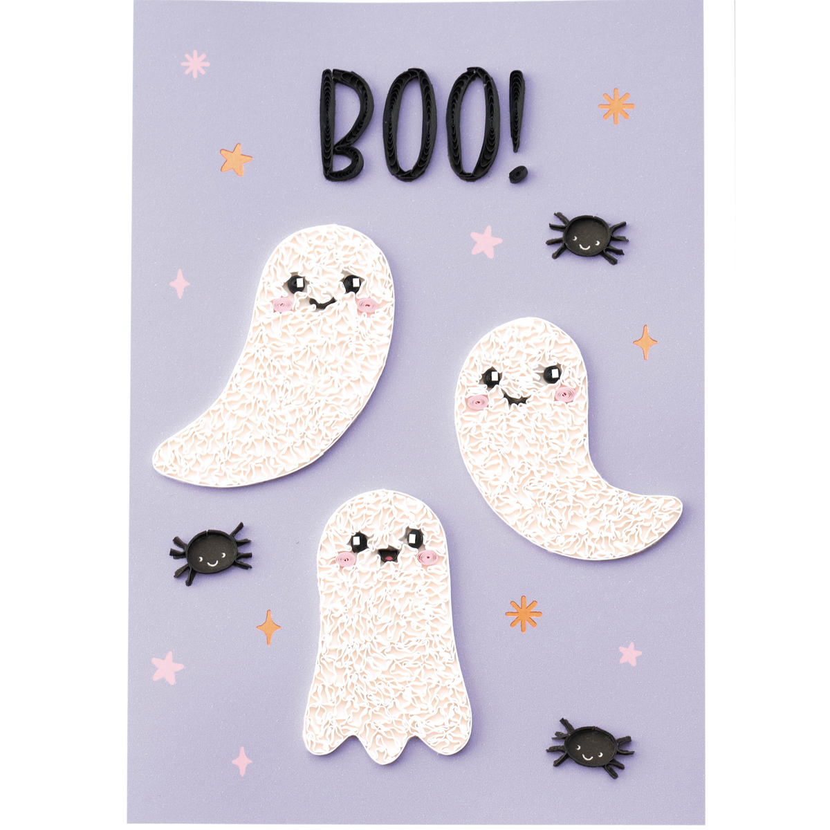Design Design Halloween Greeting Card – Smiling Spirits – 1 Card & 1 Envelope