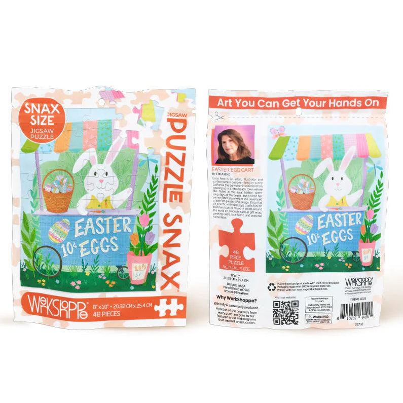 Werkshoppe Snax Easter Egg Cart 48 Piece Puzzle