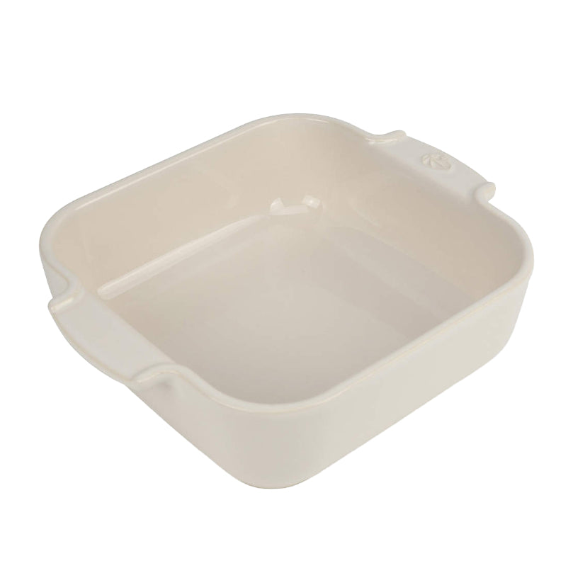 Peugeot Appolia Square Ceramic Casserole Baking Dish – 11" – Ecru