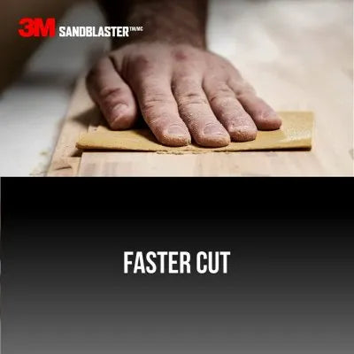 3M Sandblaster Sandpaper – 9" x 11" – 80 Grit – Pack of 4