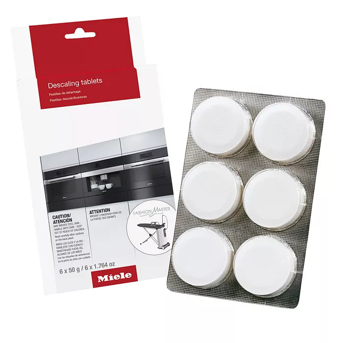 Miele Descaling Tablets for Coffee Machines|Steam Ovens|Ovens| Ranges – Pack of 6