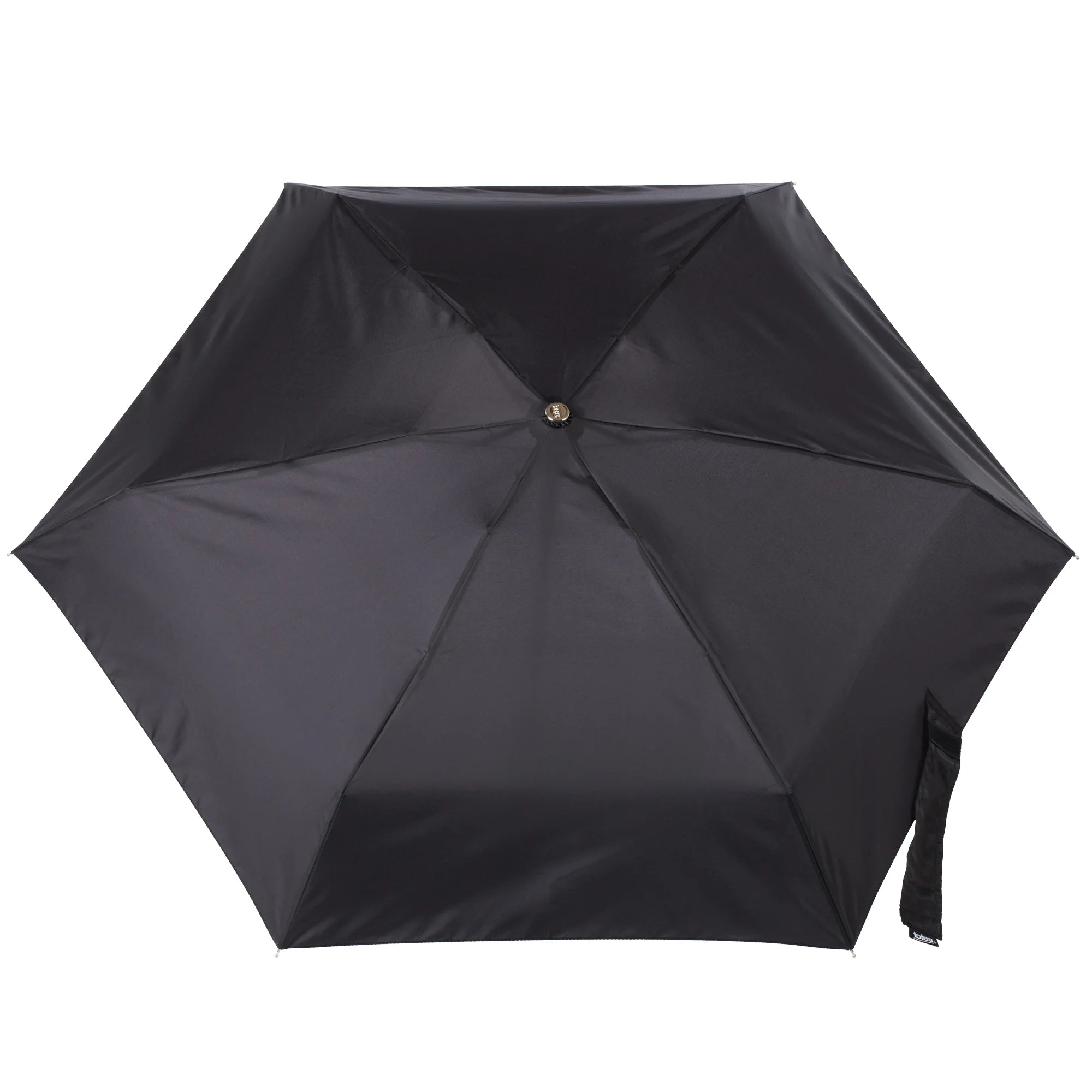 Totes Auto Open Close Umbrella with NeverWet – Black