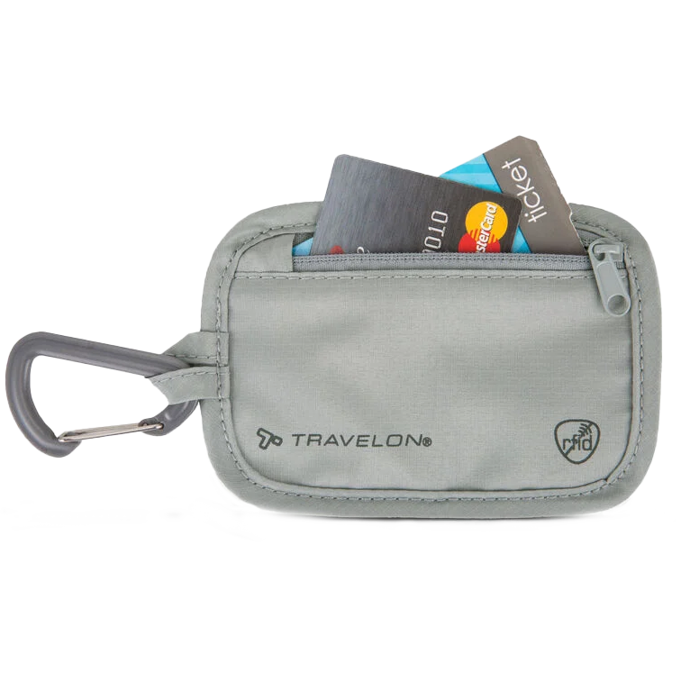 travelon card sleeve Wristlet Clutch Holder RFID Blocking Safe ID Floral Geometric Blue yet still easily accessible to only you Travelon SafeID RFID Card Sleeve