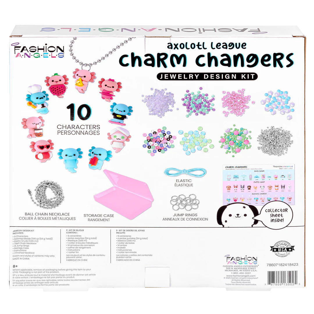 Axolotl League Charm Changers Jewelry Design Kit for Kids Ages 8+