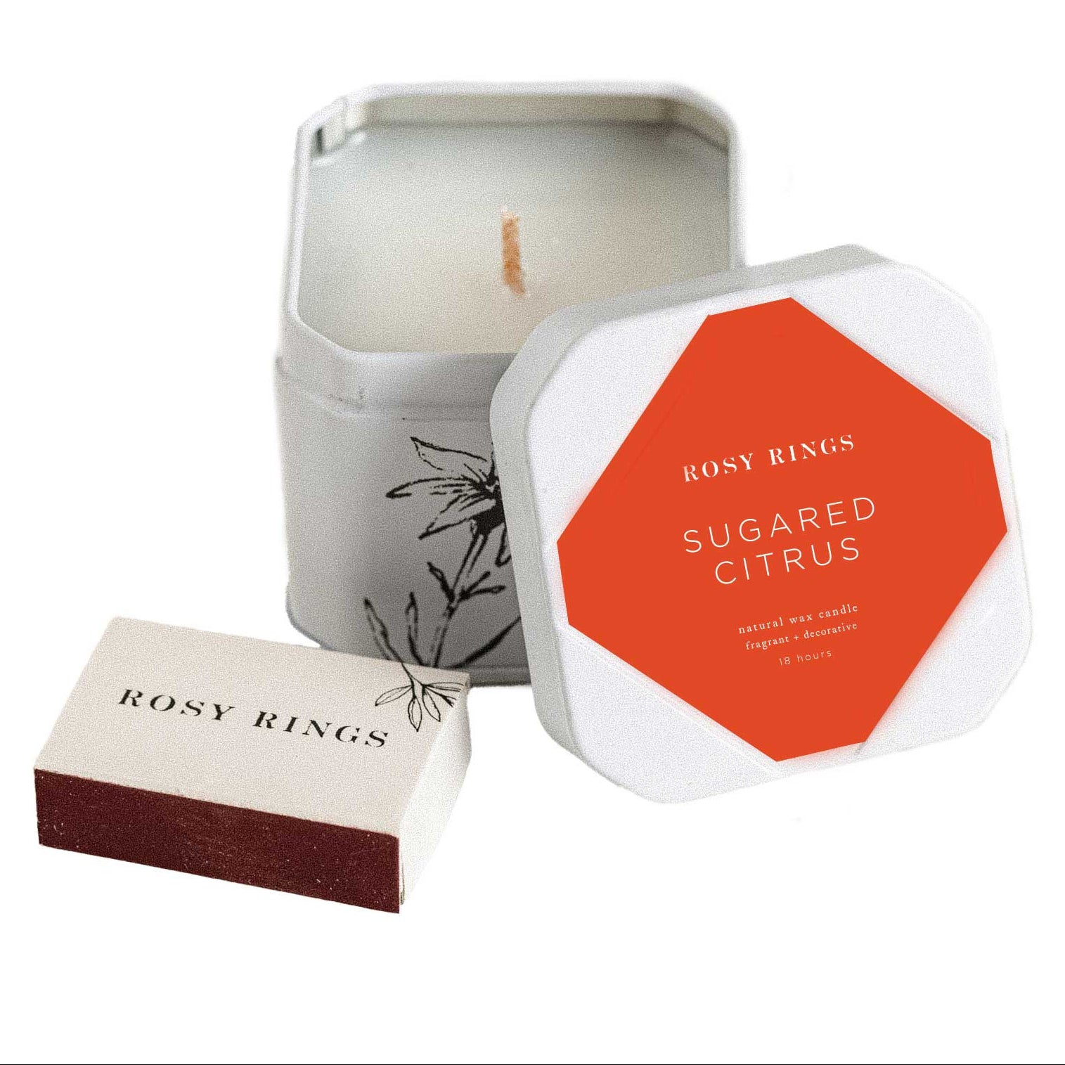 Rosie Rings Petite Tin Candle - 3oz. – Sugared Citrus