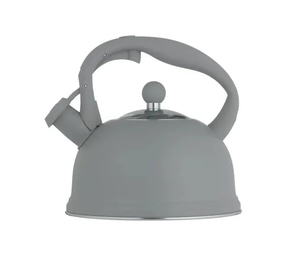 Typhoon Otto Stovetop Whistling Kettle – 1Qt. - Pastel Grey / Silver Lid