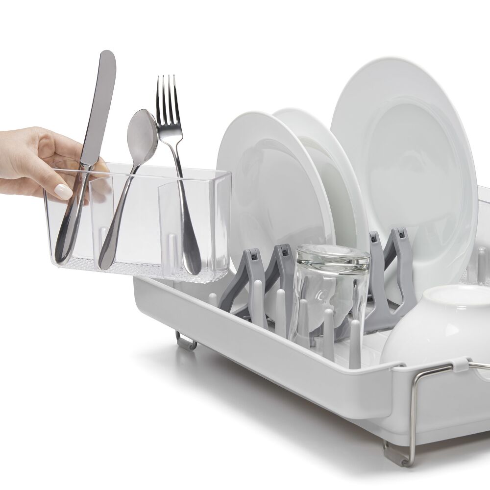 OXO Good Grips Foldaway Dish Rack – White