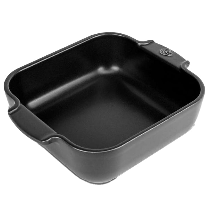 Peugeot Appolia Square Ceramic Casserole Baking Dish – 14" – Satin Black