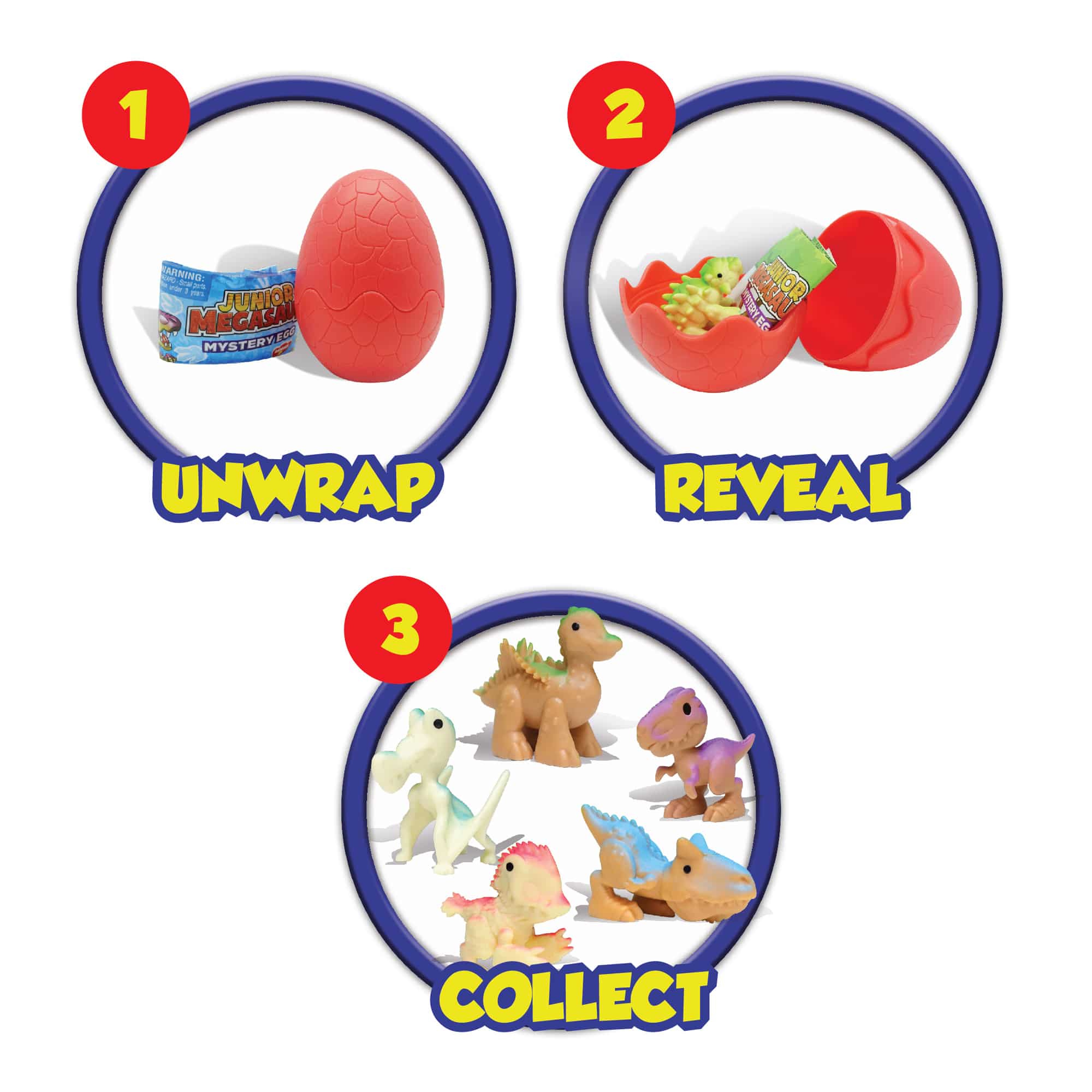 Schylling Junior Megasaur Mystery Eggs Series 2– Assorted – EACH EGG SOLD SEPARATELY