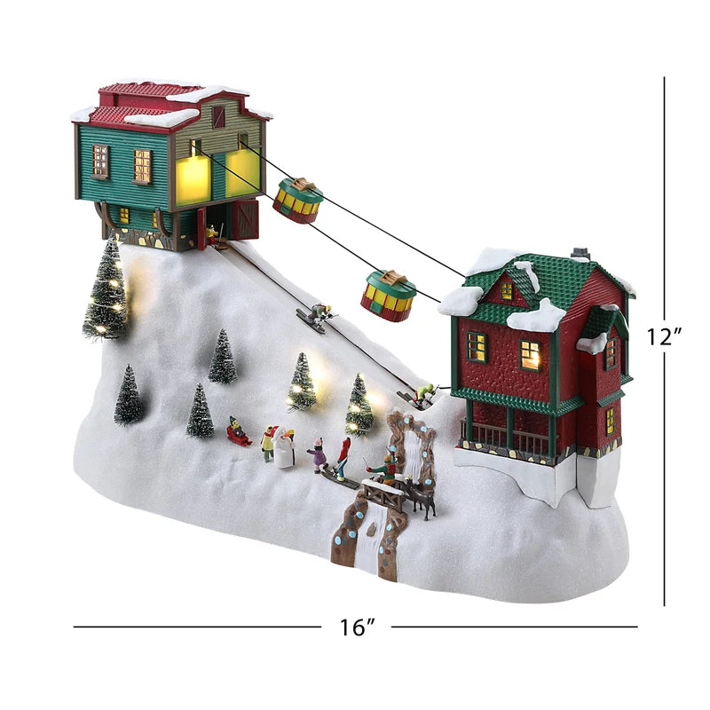 Mr. Christmas Winter Wonderland Cable Cars – 18"