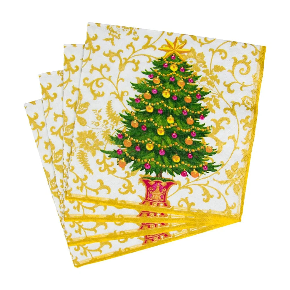 Caspari Gilded Tree Luncheon Napkins - 20pk