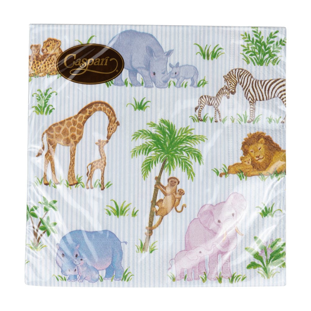 Caspari Paper Lunch Napkins - Safari Baby – 20pk