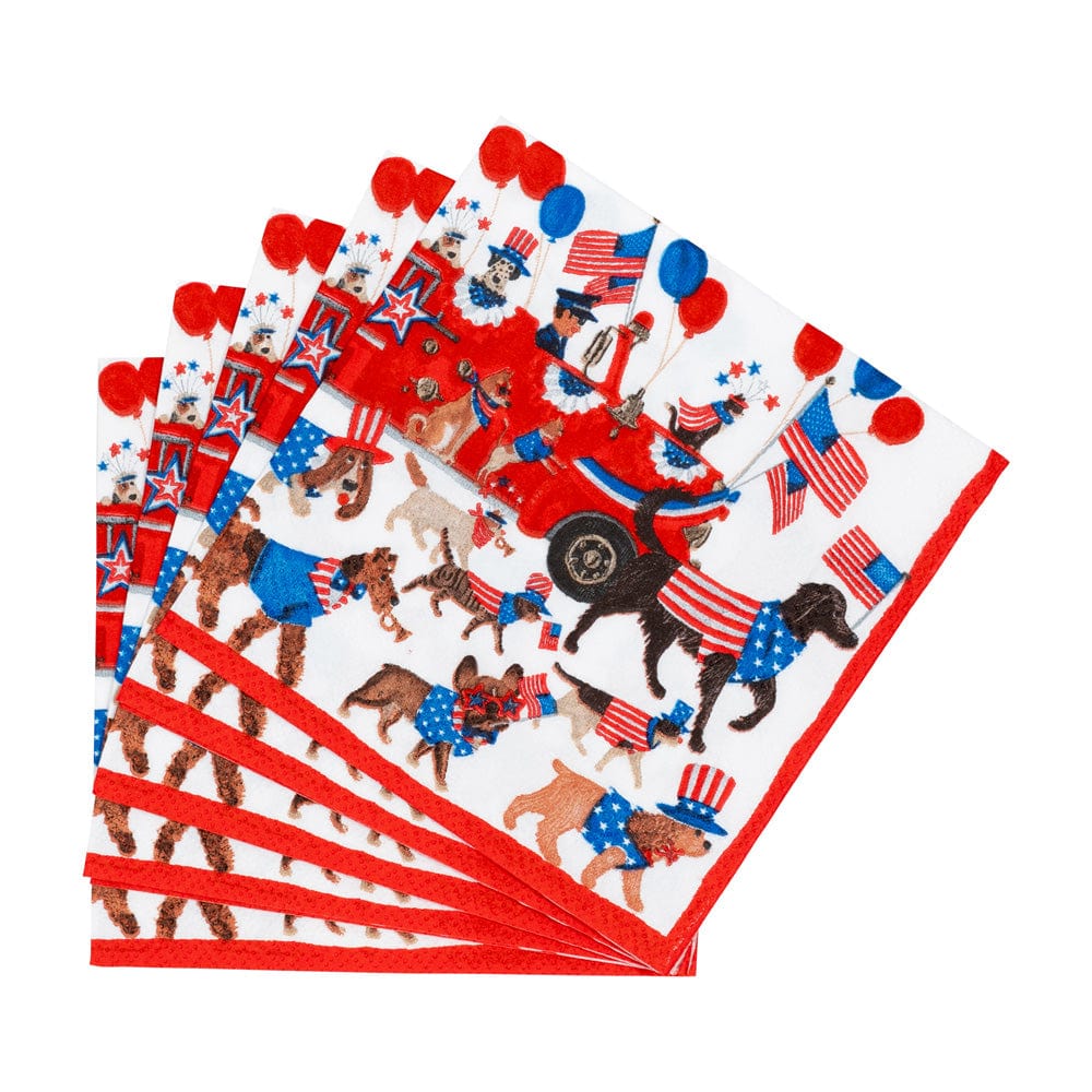 Caspari Paper Cocktail Napkins - Join The Parade – 20pk