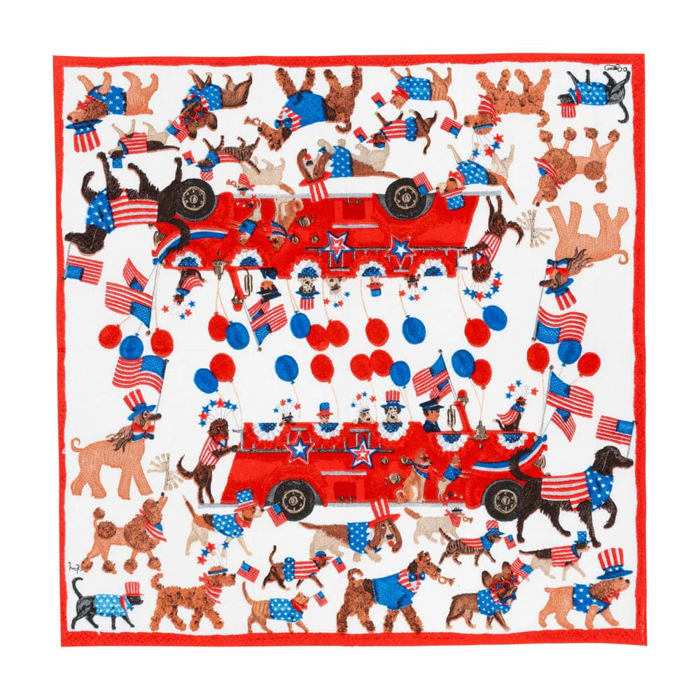 Caspari Paper Cocktail Napkins - Join The Parade – 20pk