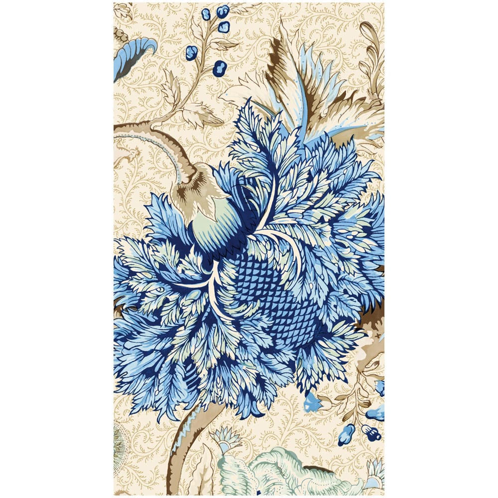 Caspari Pondicherry Delft Paper Guest Towel Napkins – 15 Pk