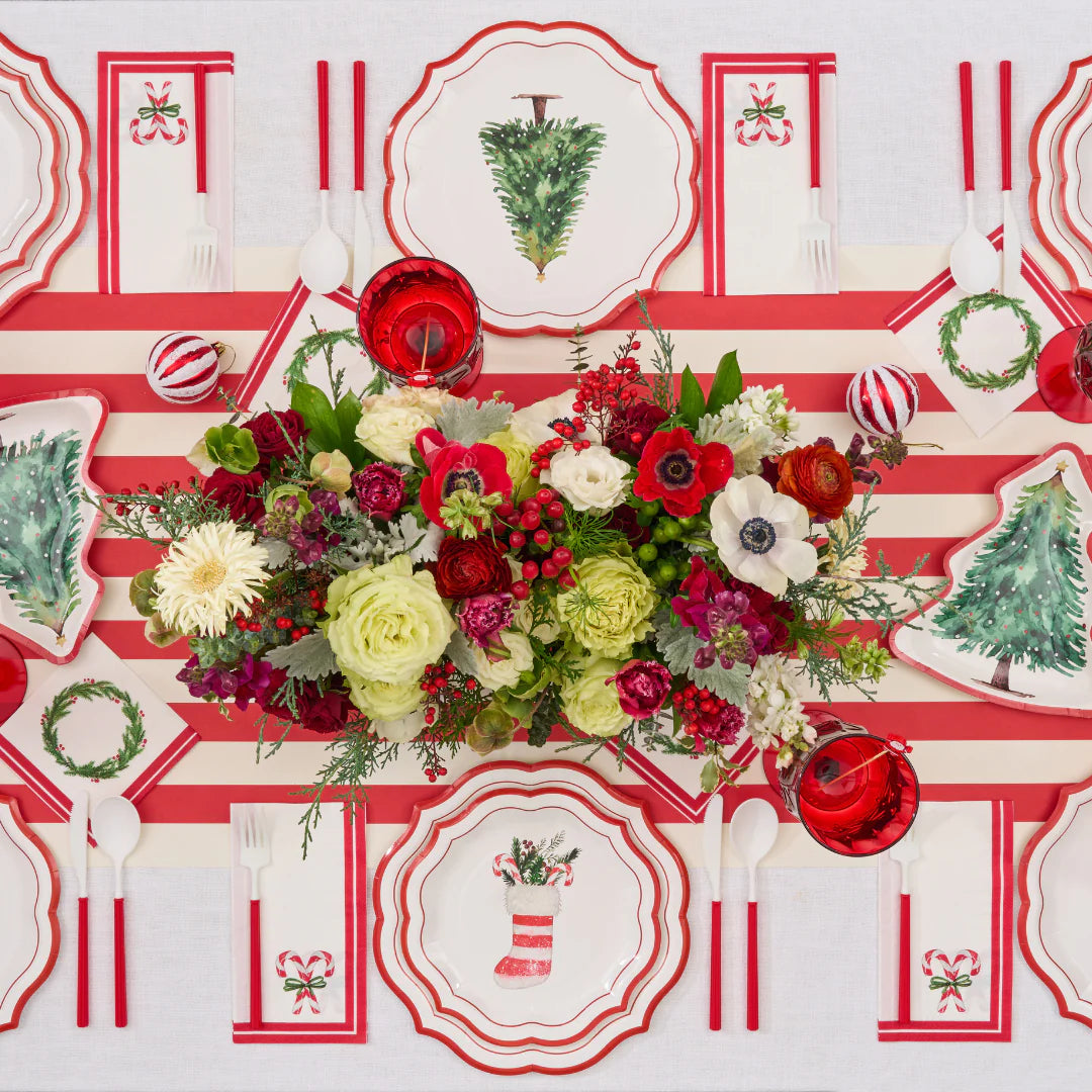 Sophistiplate Paper Salad Plates – Merry & Bright – 8" – 8pk