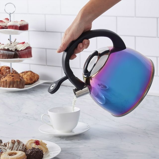 Rainbow Titanium Tea Kettle – Stainless Steel – 2.5-quart