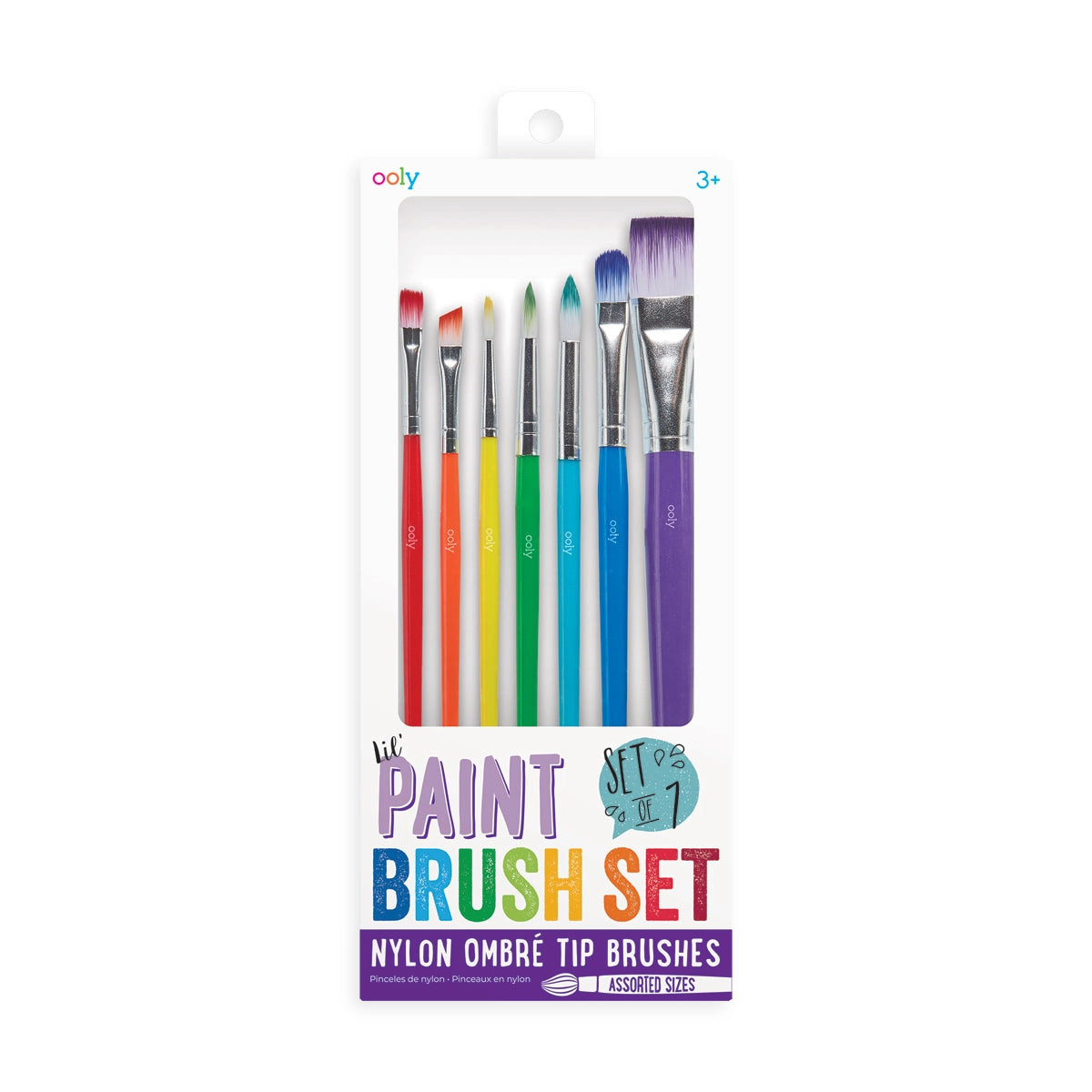 Ooly Lil' Paint Brush Set- Set of 7