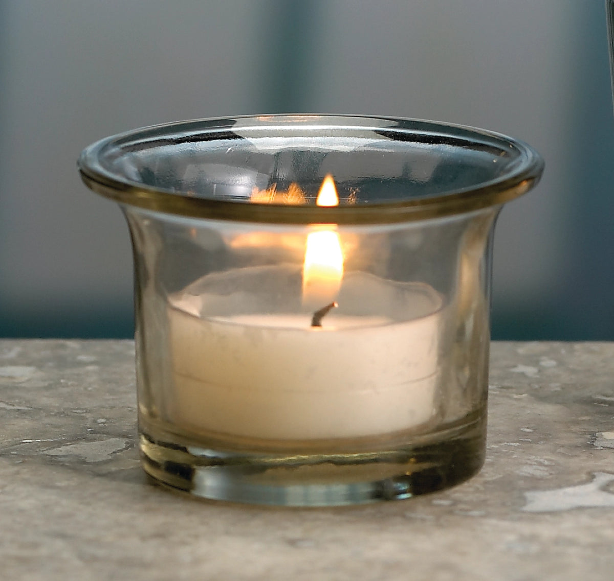 Oyster Glass Votive Candle Holder – 2" x 2"