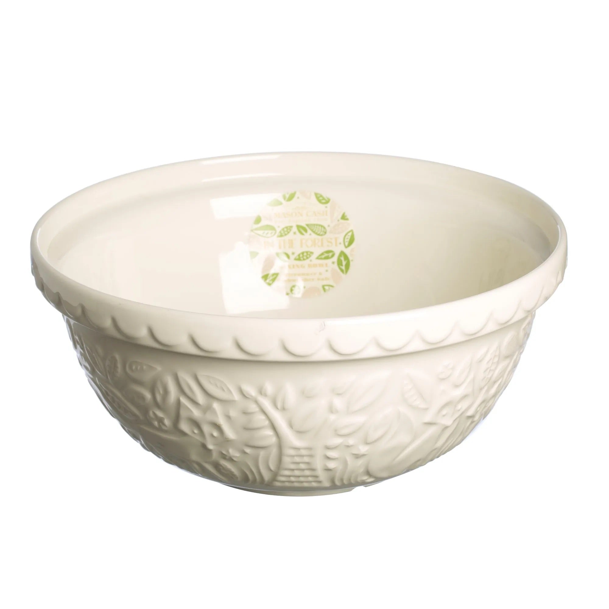 Mason Cash Ceramic Mixing Bowl – "In The Forest" – Fox Cream – 11.4" x 5.5"