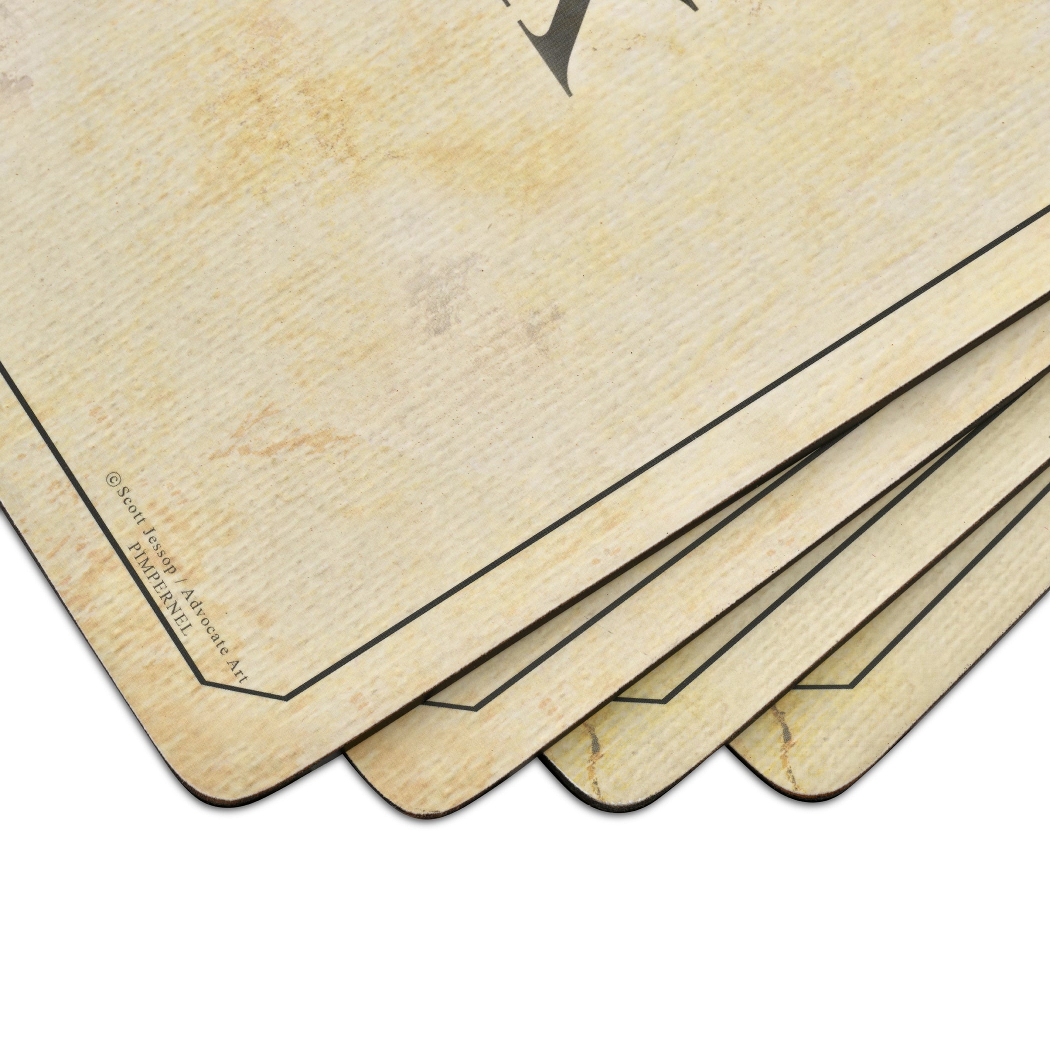 Vin de France Cork Bottom Hard Placemats – Set of 4