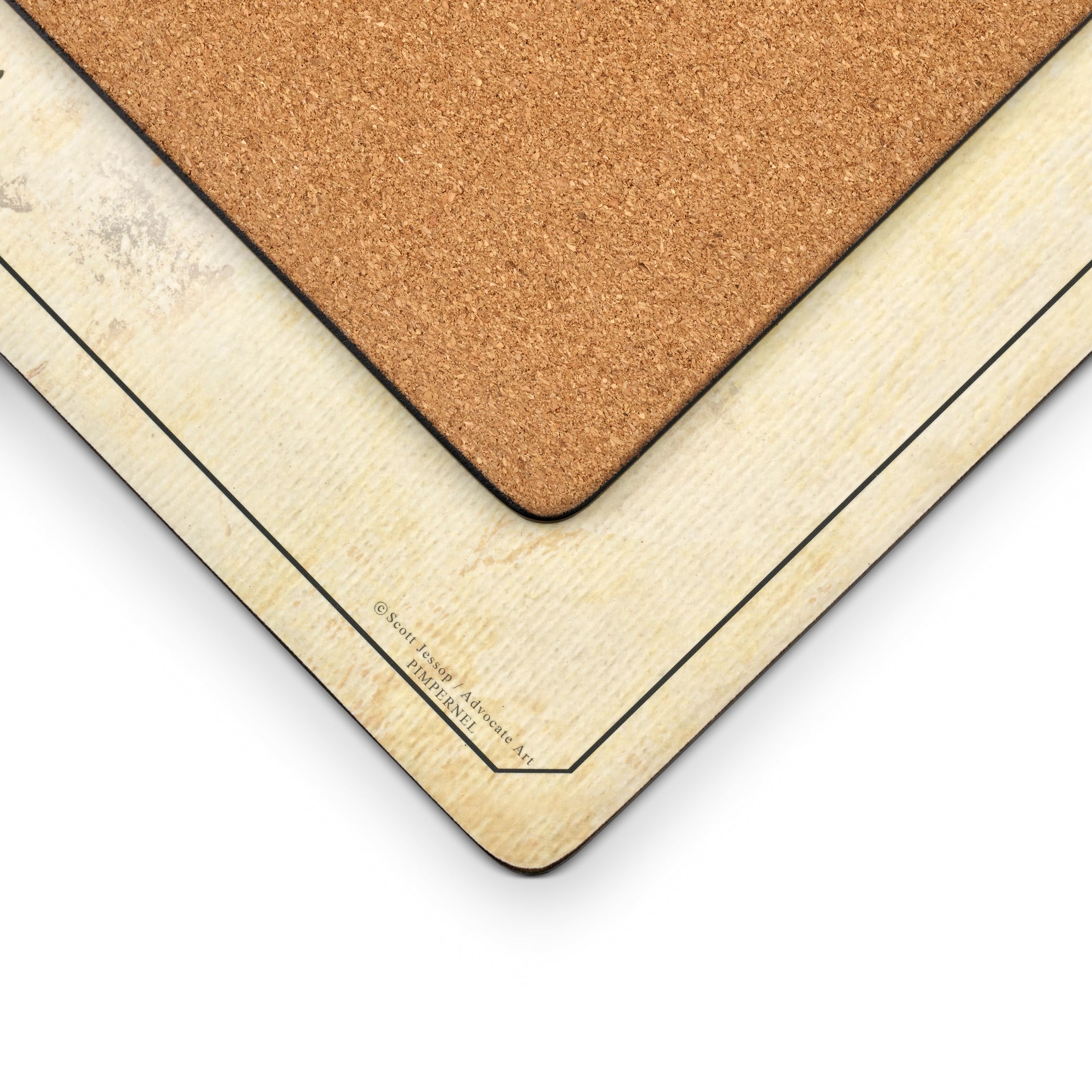 Vin de France Cork Bottom Hard Placemats – Set of 4