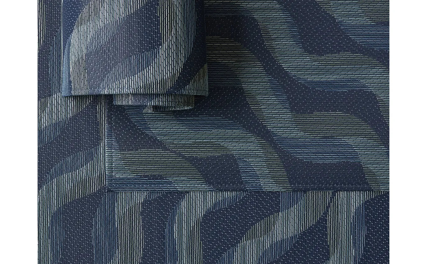 Chilewich Twist Floor Mat – Ocean – 35" x 48"