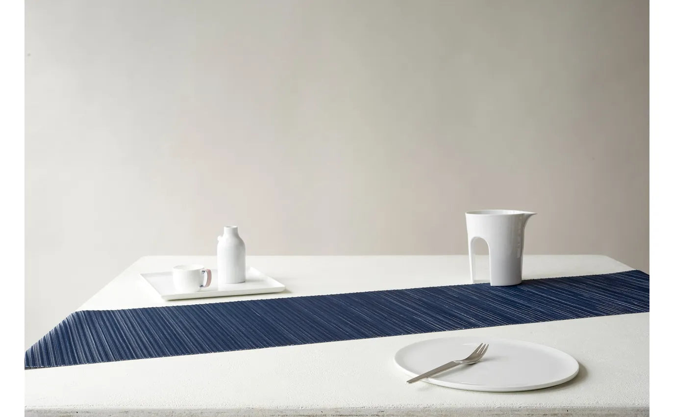 Chilewich Ribweave Table Runner – Indigo – 14in x 72in