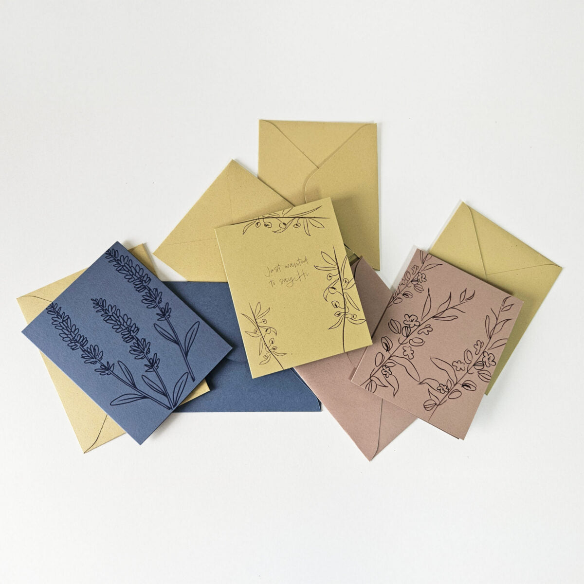 Notecards Made From Reclaimed Almonds – Set of 10