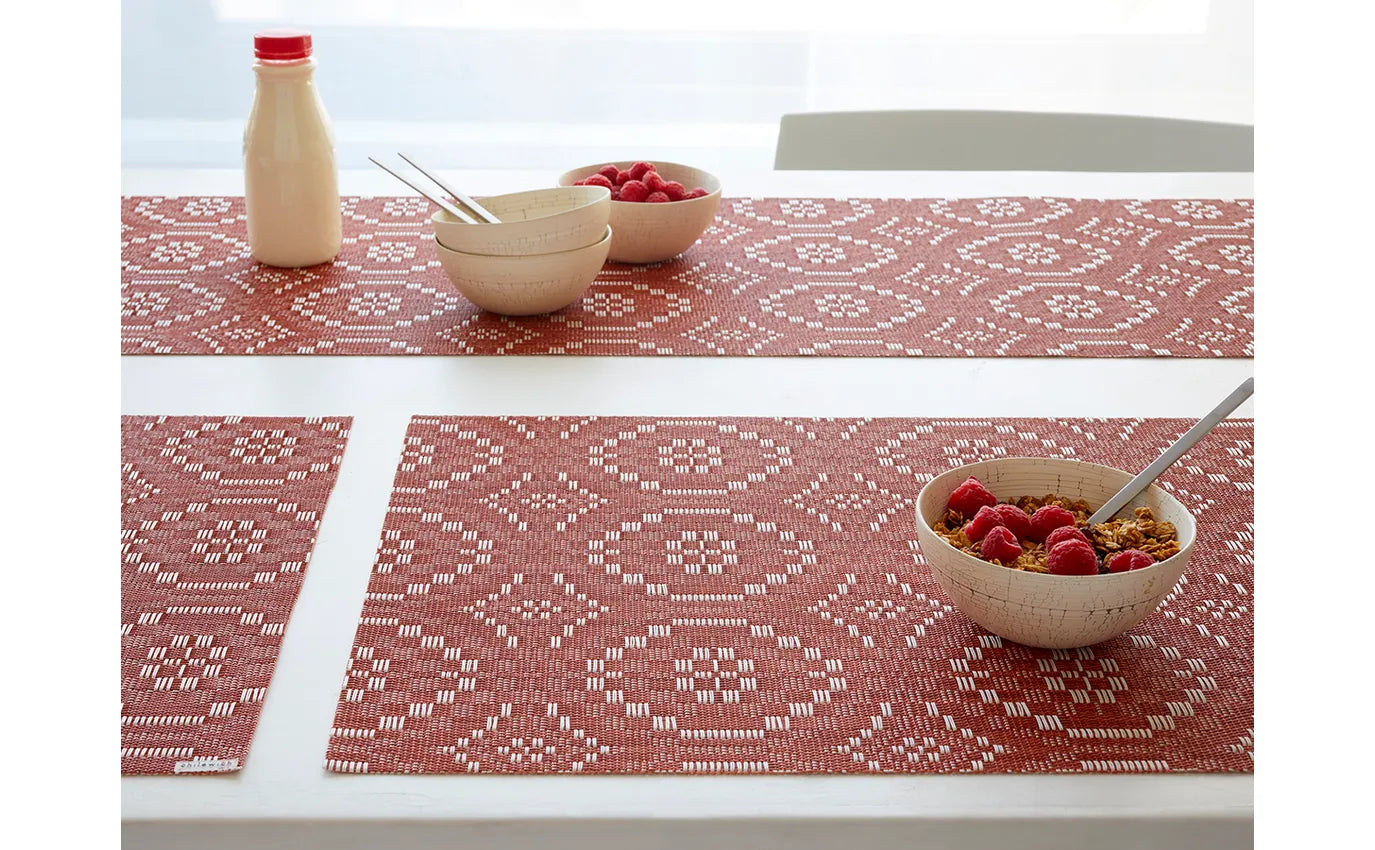 Chilewich Overshot Rectangle Place Mat – Paprika