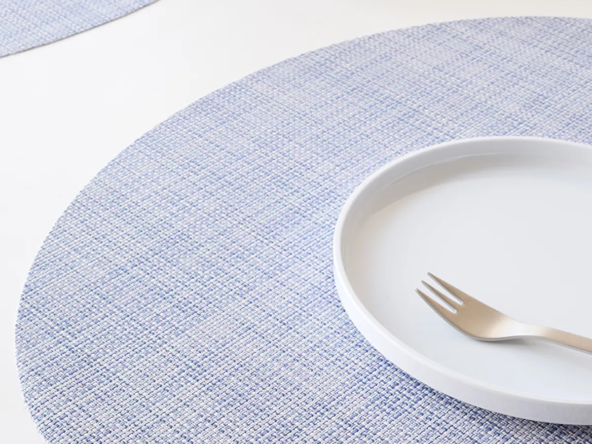 Chilewich Mini Basketweave Oval Placemat – Periwinckle