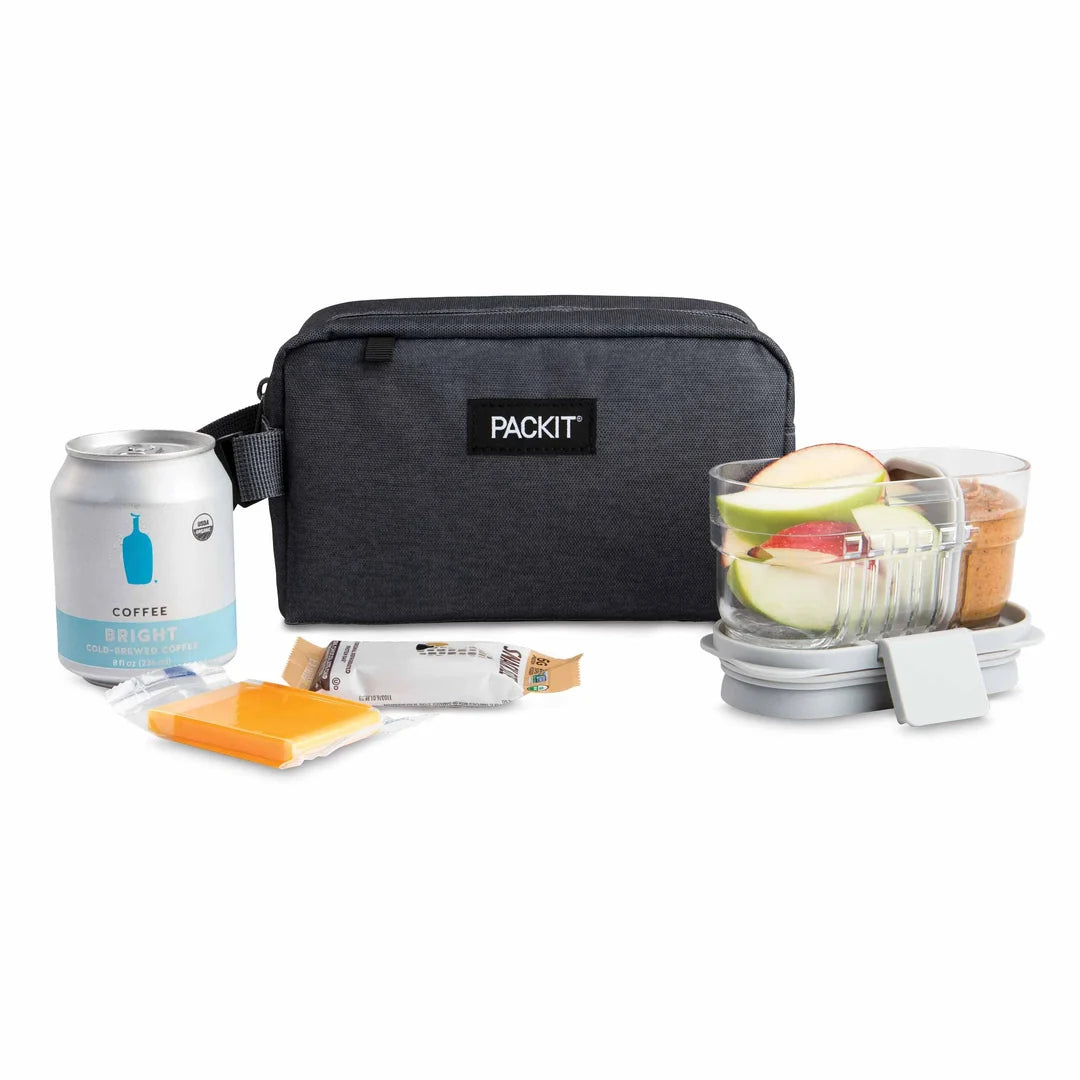 Packit Freezable Snack Box – 8" x 5" – Charcoal