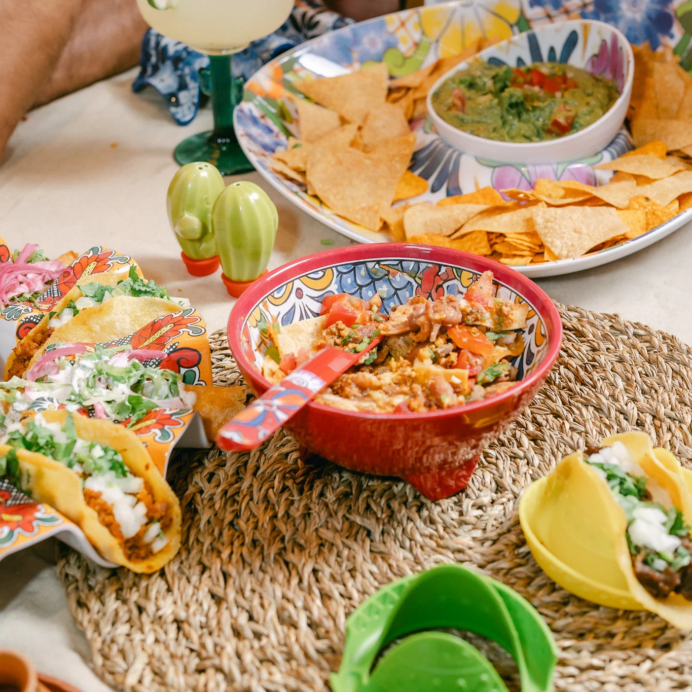 Prepara Bol para fiesta de tacos – 6" – Rojo
