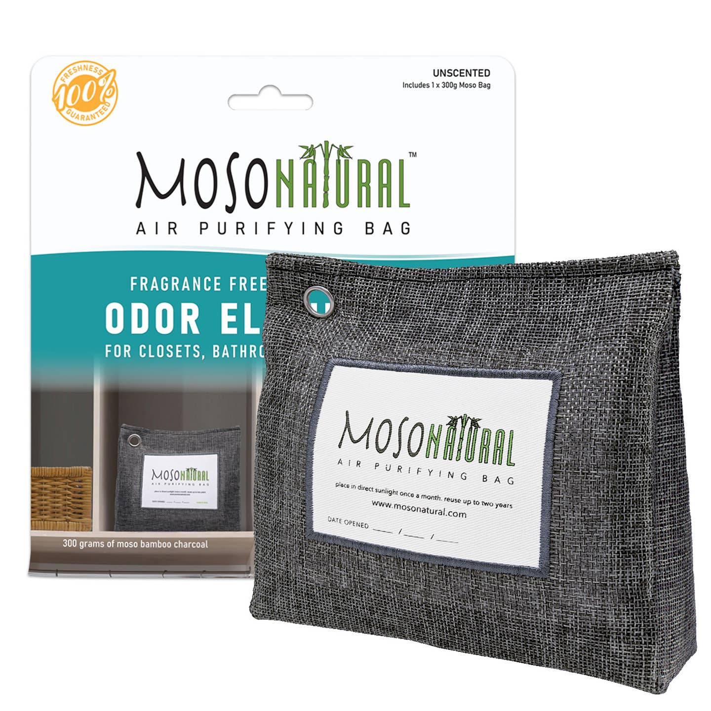 Moso Natural Air Purifying Bag For Small Spaces - 300 Gram