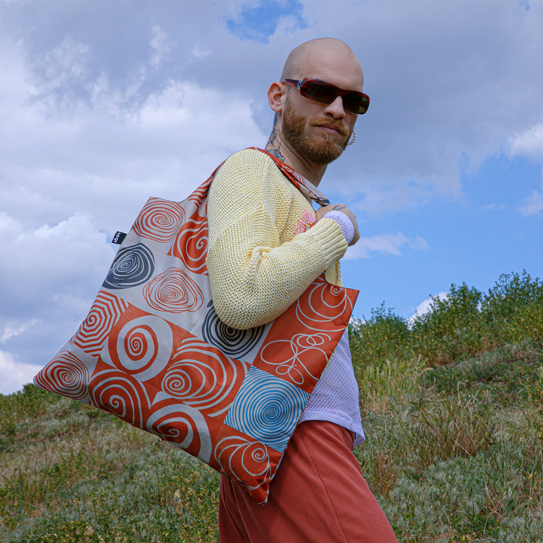 LOQI Reusable Tote Bag – Louise Bourgeois Spiral Grids