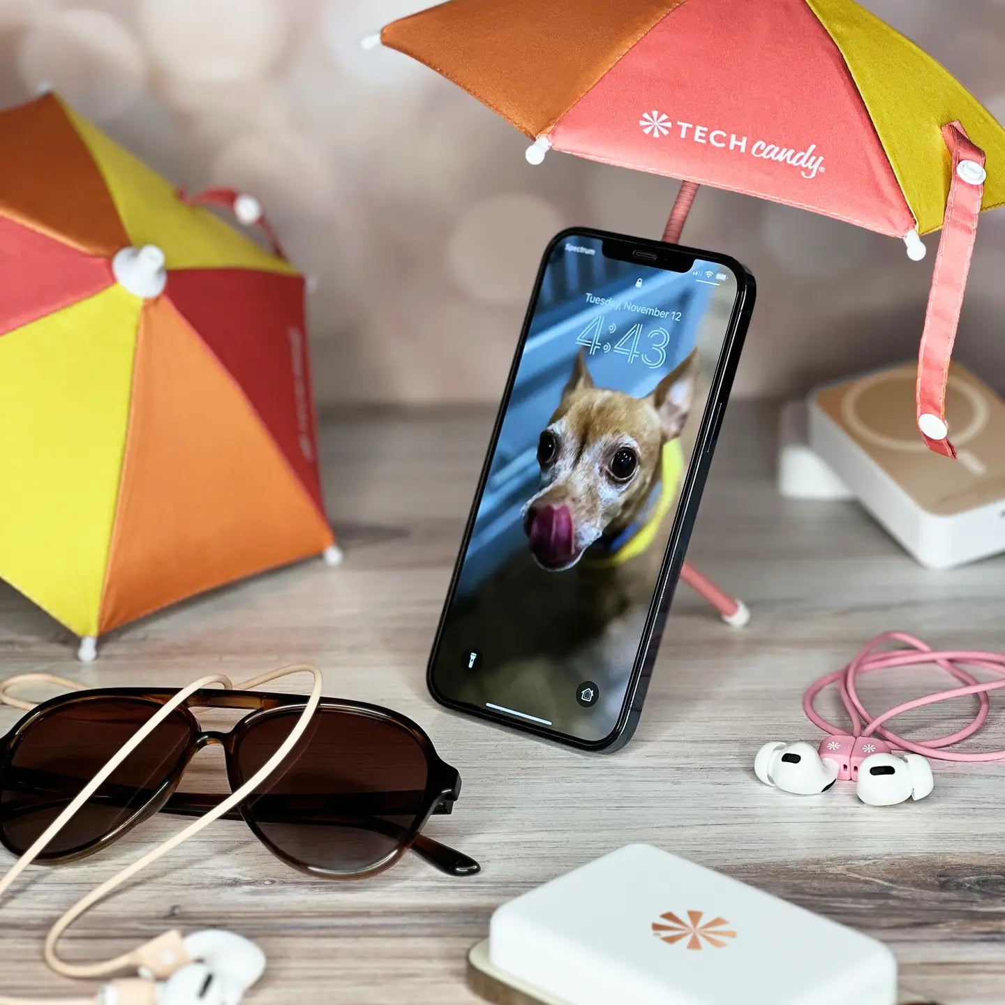 Tech Candy Mini Umbrella – Screen Shade for Phones on Sunny Days!